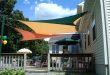 shade sails over patio shade sails over deck ... HZJZEHS