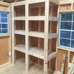 shed storage ideas adding tops to diy wood shelves XDIFIKH