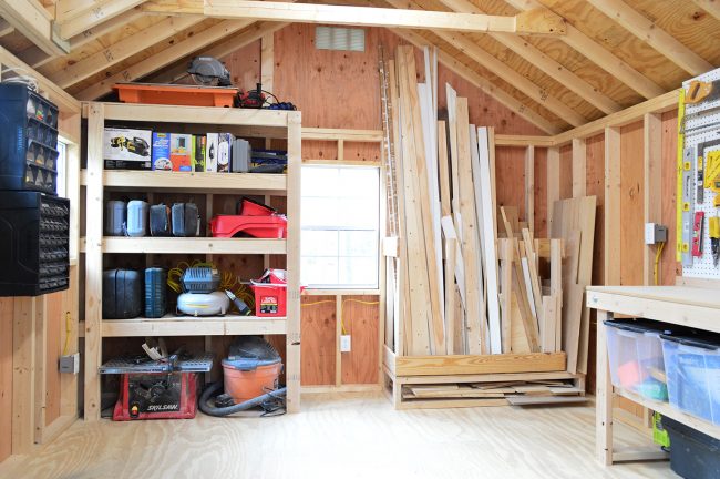 shed storage ideas garage organization wall QJAHBLR