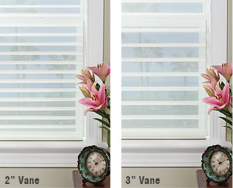 sheer blinds the select blinds sheer shades come in three vane sizes - 2u201d, QZHTEZT