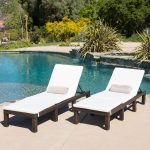 shop jamaica outdoor chaise lounge with cushion (set of 2) by christopher BDPOCRX