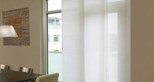 sliding door blinds levolor® panel track blinds: designer textures light filtering UTLHDKX