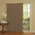 sliding door window treatments eclipse thermal blackout patio door curtain panel, 100-inch x 84-inch, wheat UTAYTBL