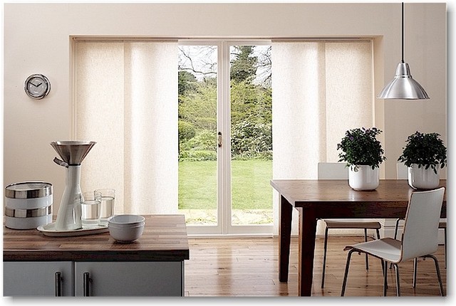 sliding door window treatments modern kitchen modern-kitchen OFDXKYX