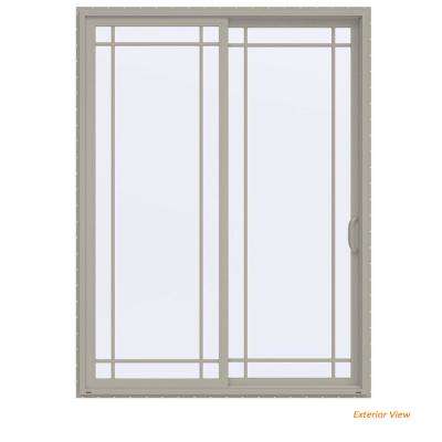 sliding patio doors 72 in. x 96 in. v-4500 contemporary desert sand vinyl right- OQAPLXF