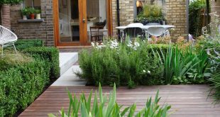 small garden design 16 wood and concrete garden small garden ideas annaick guitteny ILXXXNG