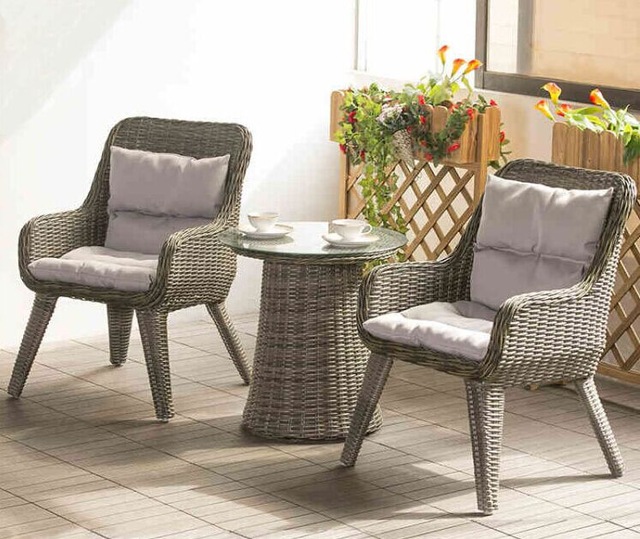 small patio table factory direct sale wicker patio furniture lounge chair chat set small KXTQBOZ