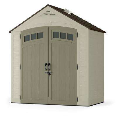 small shed vista 7 ft. 4 in. x 4 ft. 1 in. resin storage OMIVPPZ