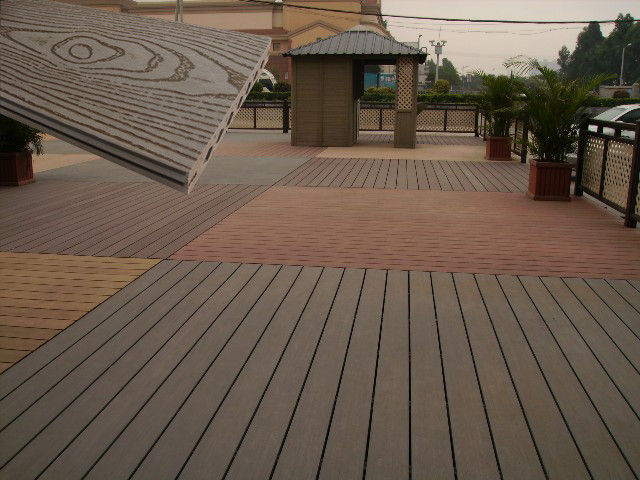 solid wood plastic decking eco friendly uv proof wpc composite decking ZEHADBX