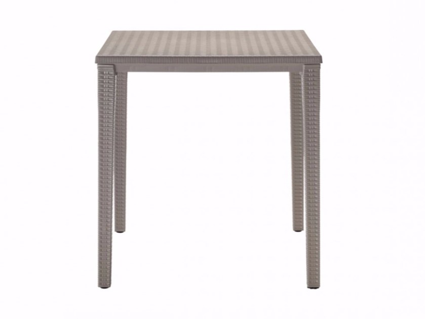 stackable square plastic garden table orazio | square table by scab design OGRGQAJ