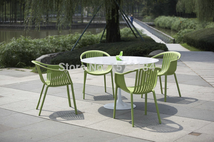 stacking plastic garden furniture rattan style outdoor chair-in garden  chairs from WJGMELI