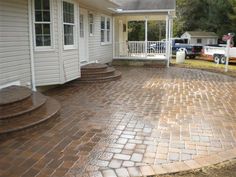 stamped concrete patio love this stamp of durham house OJAPNGI