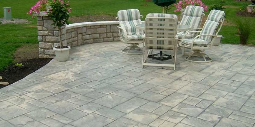 stamped concrete patio stamped ashlar concrete patio FKFAXCU