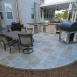 stamped concrete patio stone look concrete FHOWHNK