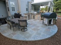 stamped concrete patio stone look concrete FHOWHNK