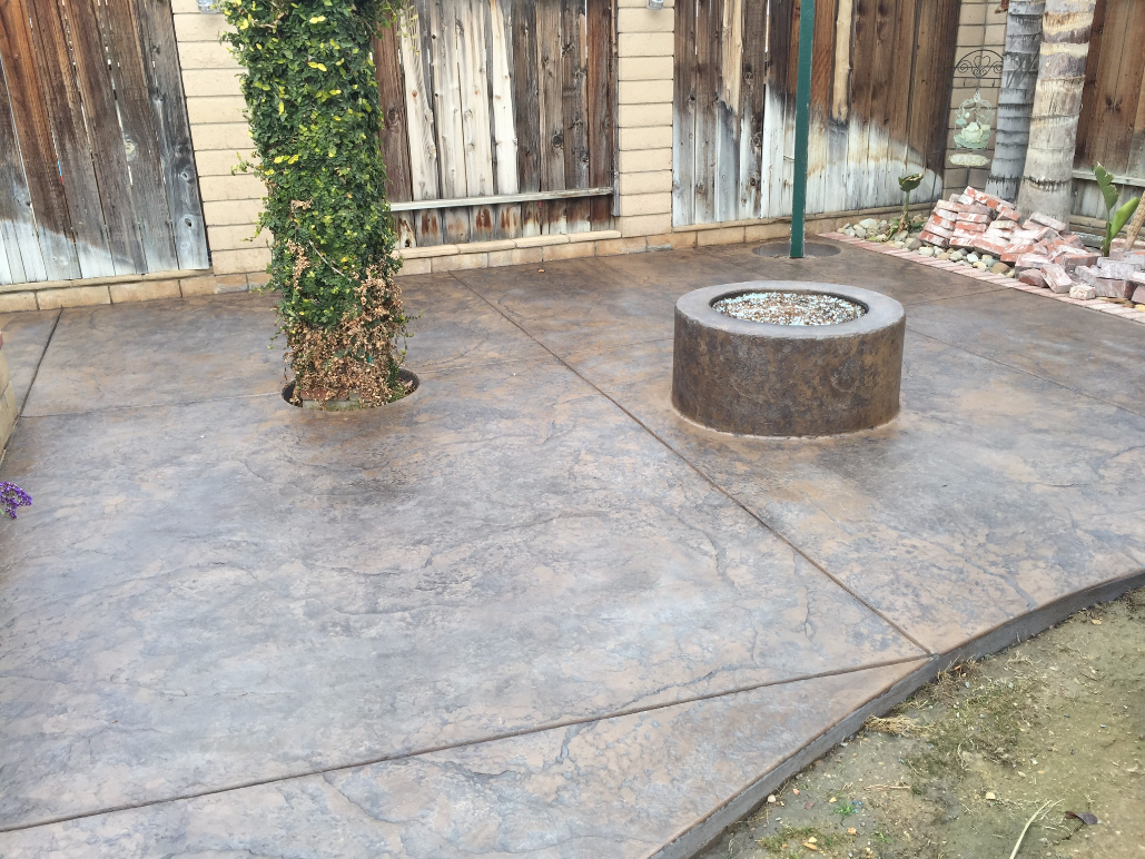 stamped concrete, retaining wall, custom concrete | bakersfield, ca OCMKHYY