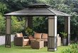 steel gazebo sunjoy 10 x 12 heavy duty galvanized steel hardtop wyndham patio gazebo LRHDUOF