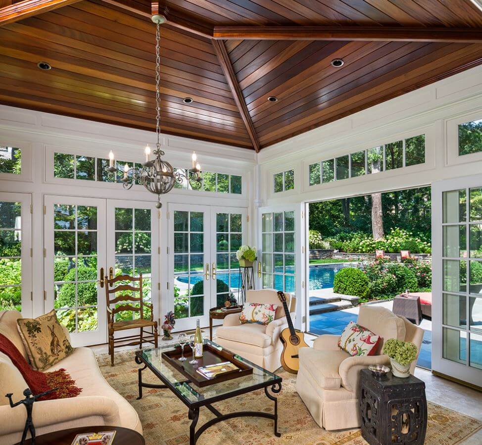 sun room sunroom has glass doors instead of windows WFALZZV