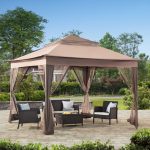 sunjoy 10 ft. w x 10 ft. d steel patio gazebo u0026 ASJEHYA