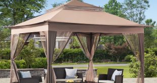 sunjoy 10 ft. w x 10 ft. d steel patio gazebo u0026 ASJEHYA