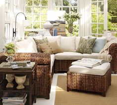 sunroom furniture seagrass sectional ottoman. sectional ottomansunroom furniturefurniture ... CSMEHKL