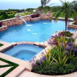 swimming pool landscaping ideas for backyard QEJQJRA