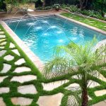 swimming pool landscaping ideas, ideas for beautiful swimming pools IKUJCKD