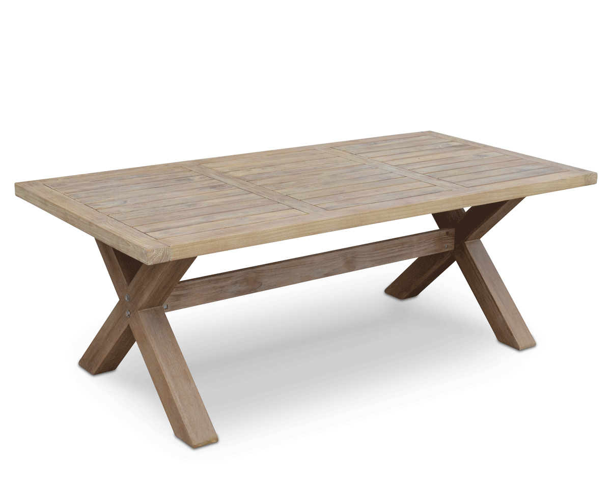 tahitian solid teak 2.1m outdoor table KQVYQKL