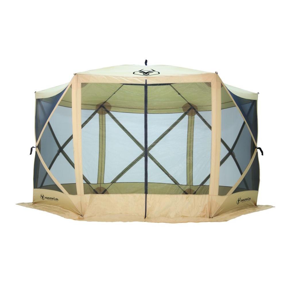 tall heavy duty 6-sided portable gazebo with 8-person USDTZEA