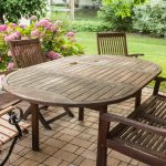 teak patio furniture teak-wood-garden-furniture-oval-table EYRLNNV