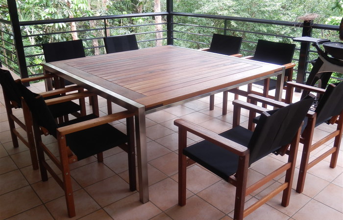 timber outdoor furniture ... modern patio and furniture medium size timber outdoor table and chairs WSHFLGP