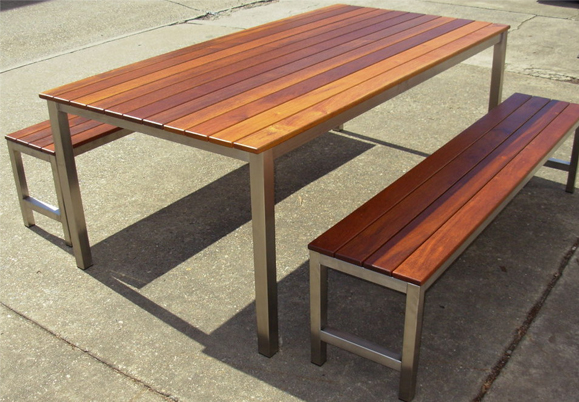 timber outdoor furniture post u0026 rail table - outdoor dining tables brisbane - timber outdoor JEJMTXX