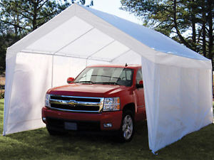 true shelter 12u0027 x 20u0027 car canopy gazebo tent cover 8 legs ZLOKPTZ