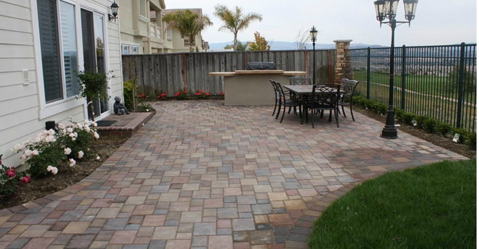 using concrete pavers for flooring around home - carehomedecor IRLTCEB