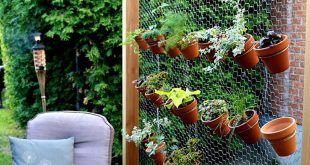 vertical garden ideas create an airy garden backdrop with simple chicken wire EZPWBYQ