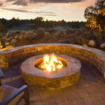 view larger image gorgeous backyard fireplace with golf course backdrop WTHFNMR