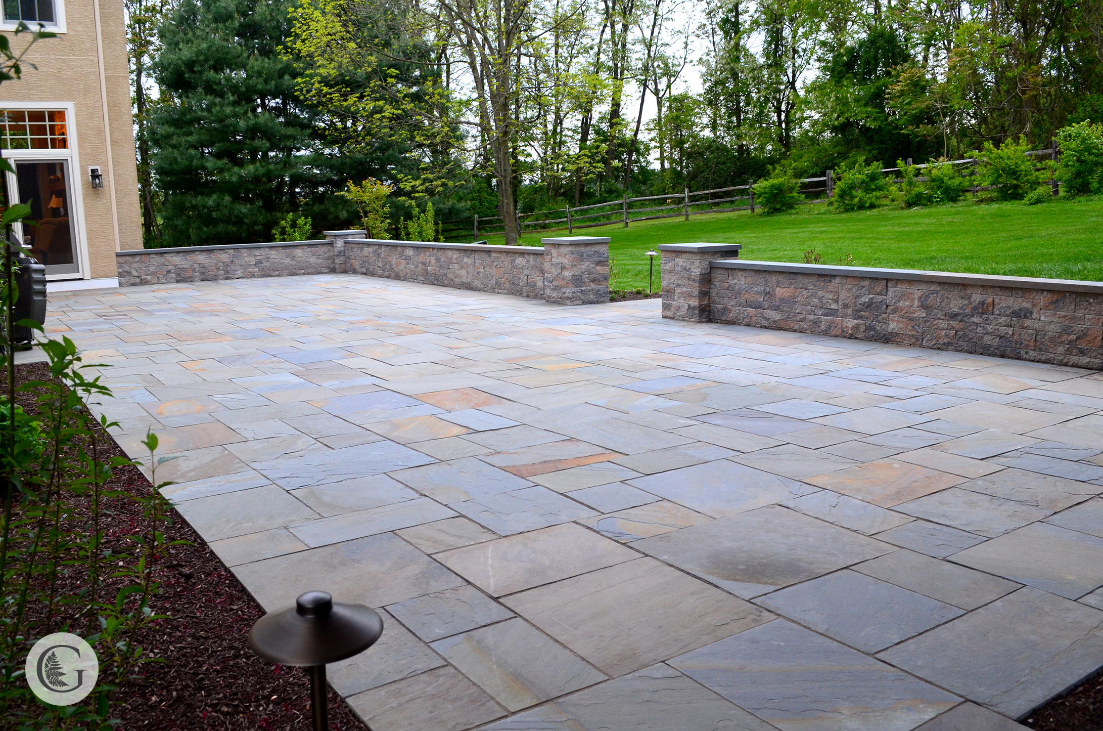 west chester flagstone patio DLUCEBL