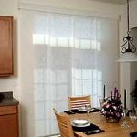 white fabric panel track blinds ONDVDXQ