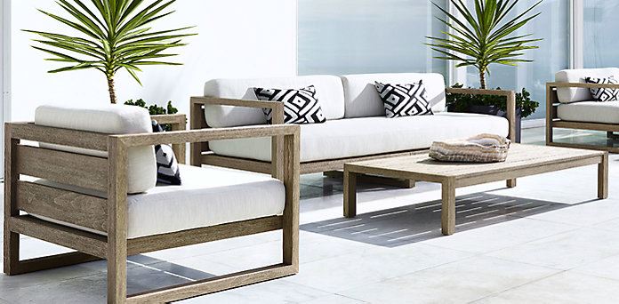 white patio furniture view in gallery outdoor seating from restoration hardware IUTWPRI