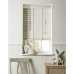 white venetian blinds elliott white wooden 50mm venetian blind - 120cm GHYEBZV