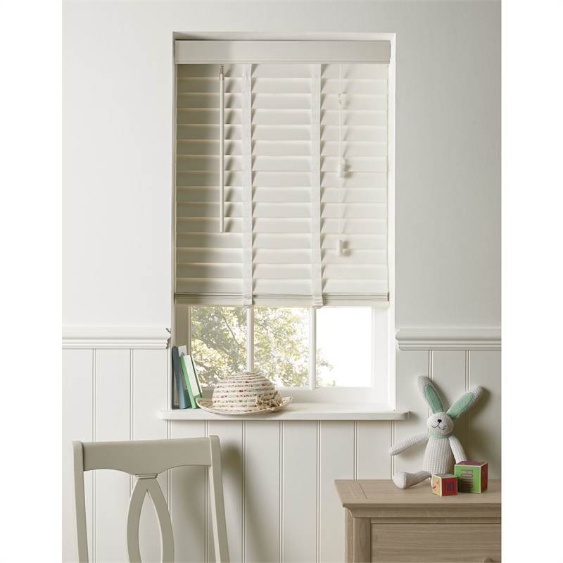 white venetian blinds elliott white wooden 50mm venetian blind - 120cm GHYEBZV