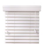 white wooden blinds arlo blinds snow white 2-inches faux wood horizontal blinds - size: 34 FFIHQEW