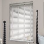 white wooden blinds soft white u0026 linen wooden blind - 50mm slat FYBQGDQ