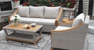 wicker furniture tna7000- wicker u0026 natural teak sofa with sunbrella cushions u0026 pillows PLUXABT