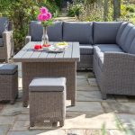 wicker garden furniture kettler palma rattan corner garden furniture set on patio KYPHBDD