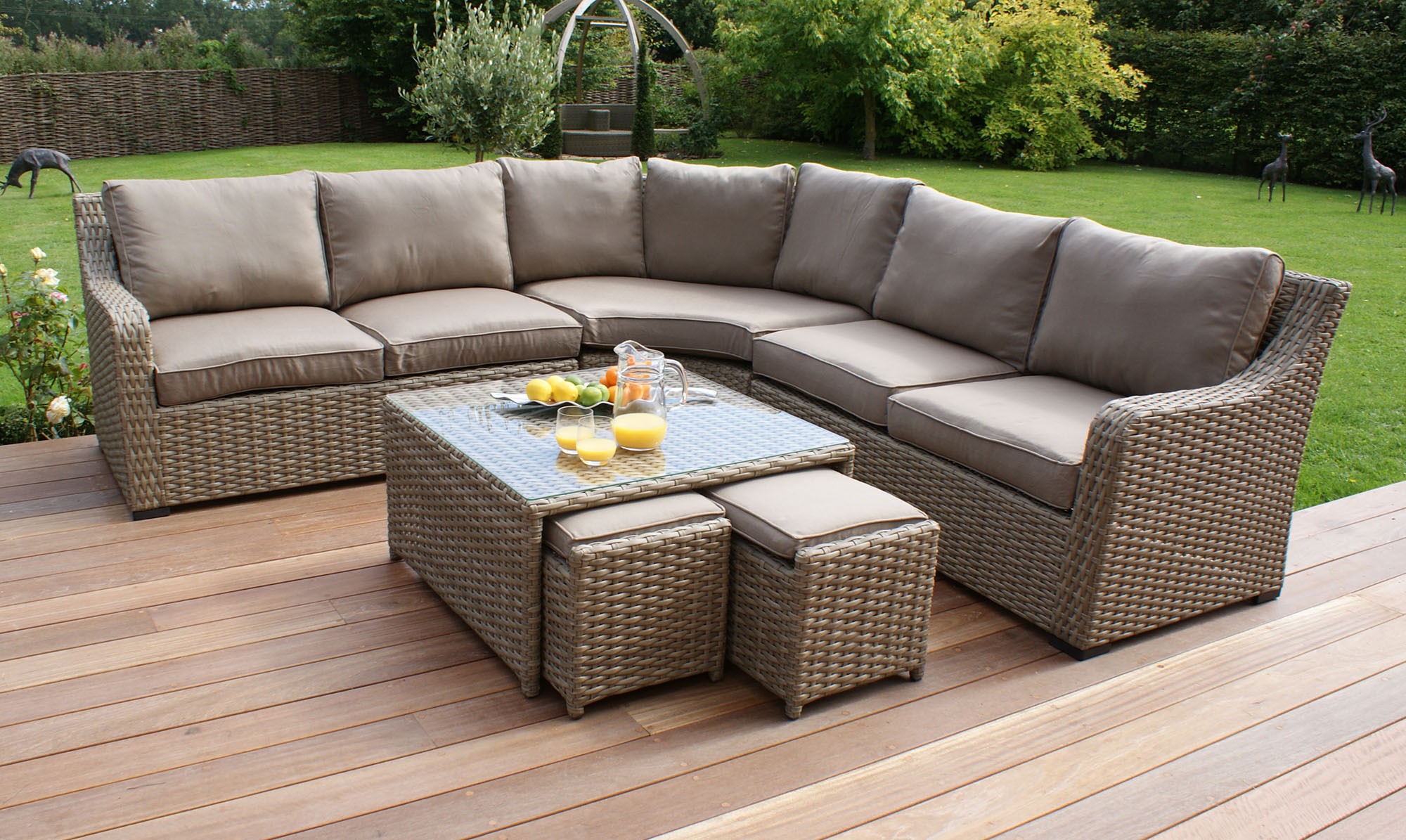 wicker garden furniture rattan garden sofas \u0026 sofa sets for your garden RZHKPAI