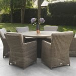 wicker garden furniture rimini 6 seater rattan garden furniture range ZAIPJVJ