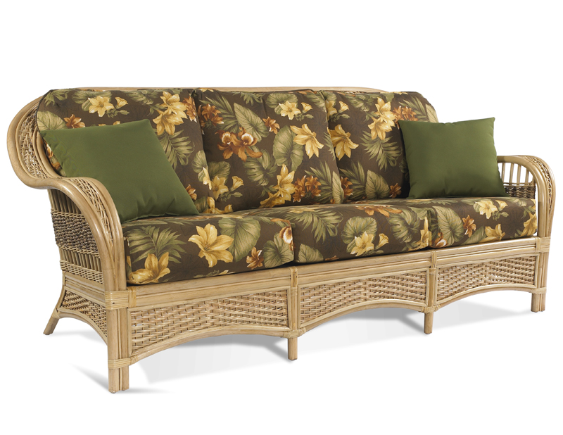 wicker sofa rattan sofa - tropical breeze FWJPKJY