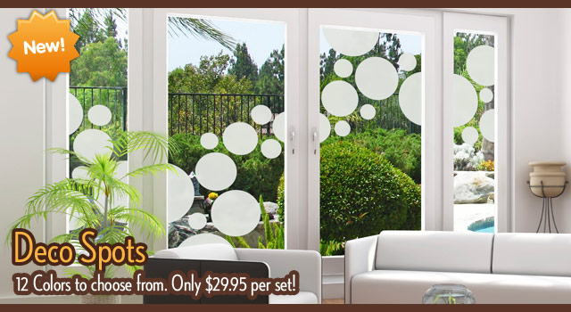 window decor deco spots static cling window film BBOYJOI