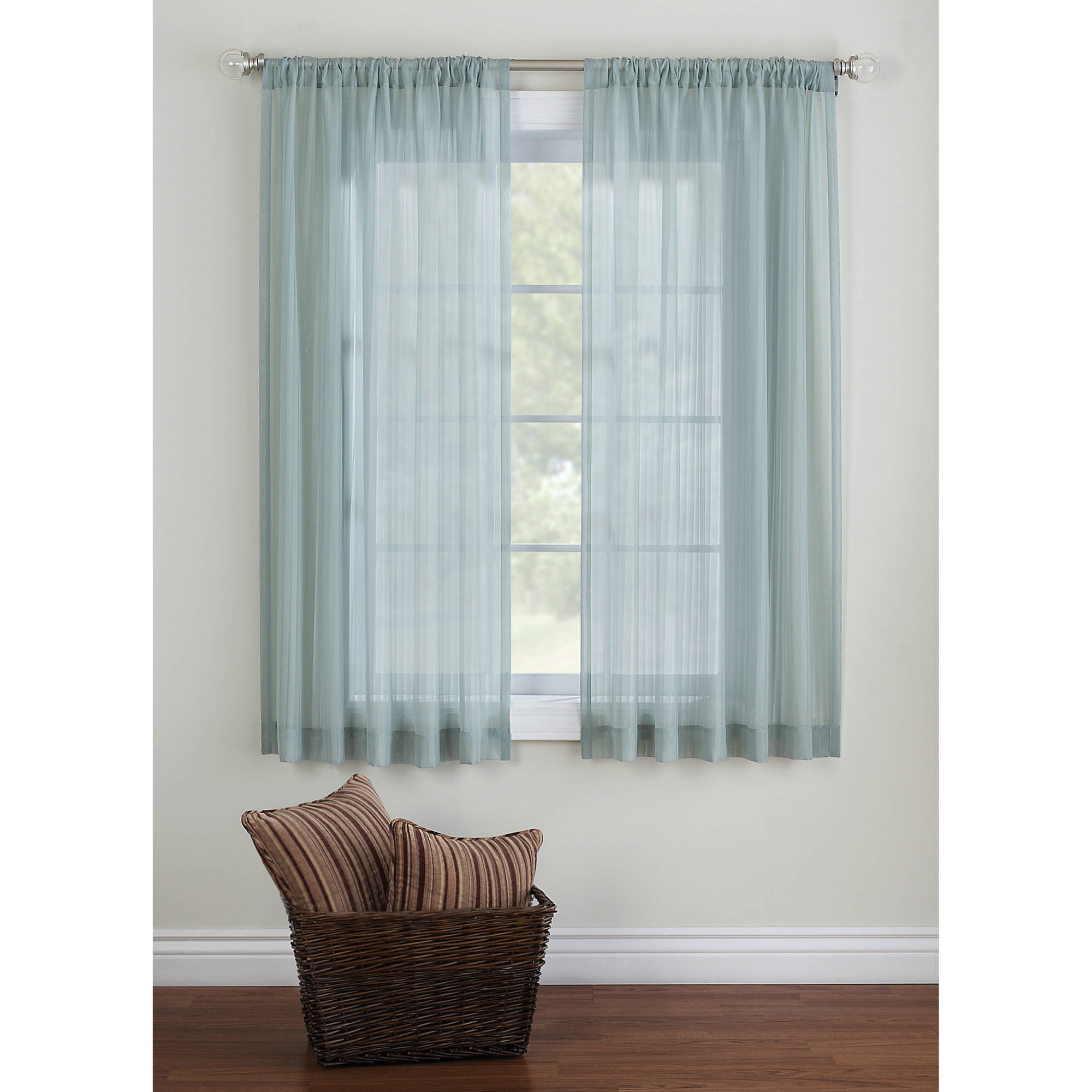 window panels better homes u0026 gardens elise woven stripe sheer window panel - walmart.com NGZIWRZ